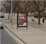 Mupi en Av. President Macià junto a Estación de Autobuses de Reus